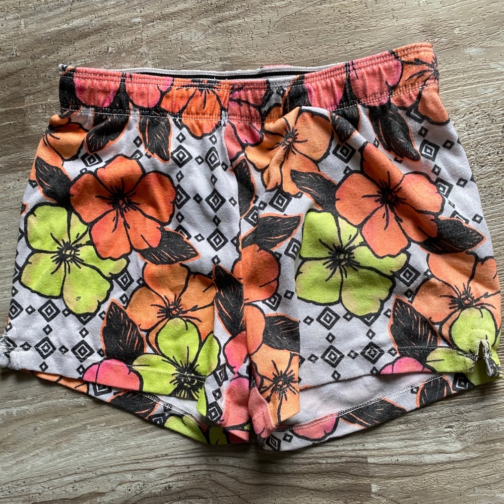 Justice girls floral shorts